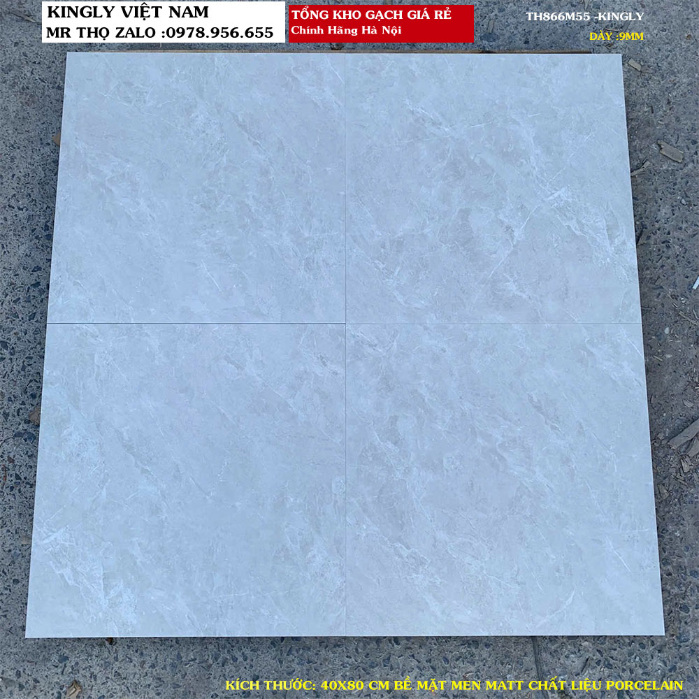 Gạch lát nền giá rẻ 60x60 TH866M55 Loại 1
